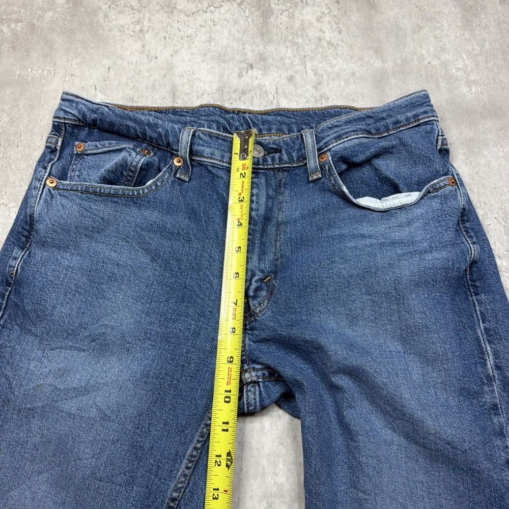 Levis 514 Jeans Mens 32x30 Blue Medium Wash Straight Leg Denim Pants Casual - Picture 5 of 10